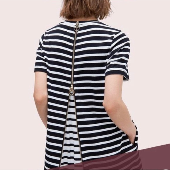 NWT: Kate spade stripe zip- back knit dress - Picture 4 of 5